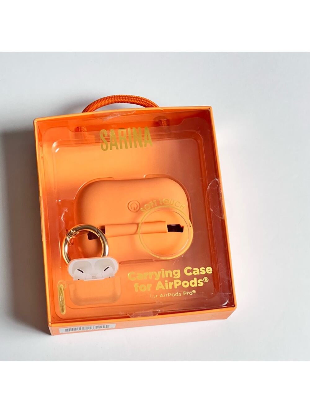 Sarina Orange Silicone Carrying Case for AirPods Pro Accessory
